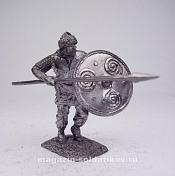 Миниатюра из металла Викинг, IX-X вв. 54 мм, Солдатики Публия - фото