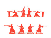 Солдатики из пластика Армия Ивана Грозного №3 (8 шт., красный) 1:32, Уфимский солдатик - фото