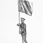 Миниатюра из олова 771 РТ Парад.Знаменная группа 1 С флагом России, 54 мм, Ратник