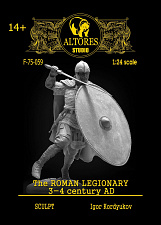 Сборная миниатюра из смолы Римский легионер 75 мм, Altores studio - фото