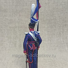 Миниатюра из олова Рядовой Польского уланского полка, Россия 1812 г., 54 мм, Студия Большой полк (ИЛ2248.12.02.54) (ИЛ2248.12.02.54)