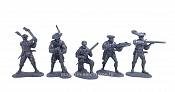 Солдатики из пластика Ландскнехты «Порох и стрелы» (темно-серый цвет), 1:32 Хобби Бункер - фото