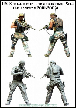 Сборная фигура из смолы ЕМ 35085 Американский спецназ (2001-2003), 1/35 Evolution (ЕМ-35085) (ЕМ-35085)