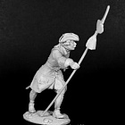 Сборная миниатюра из металла Русский офицер пехоты Петра I 1704-20 гг. 54 мм, Chronos miniatures