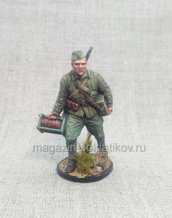 Связист с катушкой РККА 1941-42 гг., 54 мм, Студия Большой полк (ИЛ1027.14.01.54) (ИЛ1027.14.01.54)