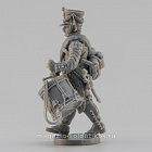 Сборная миниатюра из смолы Батальонный барабанщик мушкетерского полка, идущий 28 мм, Аванпост