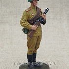 Гвардии красноармеец с ППШ, 1943-45 гг. СССР, 54 мм, Soldanir (QF0538) (QF0538)