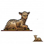 Волшебная фанера Овцы, ягнята, Ягненок 11, Воины и битвы - фото