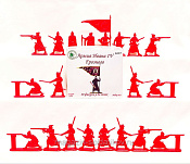 Солдатики из пластика Армия Ивана Грозного №3 (20 шт., красный) 1:32, Уфимский солдатик - фото