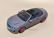 Bentley Continental кабриолет серый, 1:18, Burago - фото