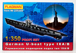 ФЛ 235305Ф Набор фототравления для германской подводной лодки типа IX A/B (1/350) Flagman