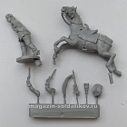 Сборная миниатюра из смолы Спешенный рейтар 28 мм, Аванпост