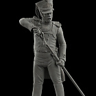 Сборная миниатюра из смолы Обер-офицер Лейб-гвардии Литовского полка 75 мм, HIMINI