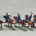 Солдатики из пластика в росписи Донские казаки 1812 (сабли) - набор 7 шт., Звезда (Q566-025) (Q566-025)