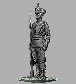 Миниатюра из олова 258. Унтер-офицер Лейб-гвардии Егерского полка, Россия, 1914 г. EK Castings