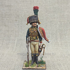 Миниатюра из олова Офицер конных егерей императорской гвардии, Франция, 54 мм, Студия Большой полк