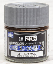 SM205 Краска художественная 10 мл. Super Titanium 2, Mr. Hobby