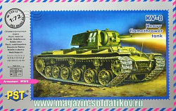 Сборная модель из пластика Тяжелый огнеметный танк КВ-8 1:72, PST