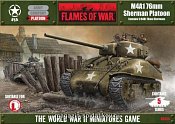 Сборная модель из пластика M4A1 (76mm) Tank Platoon (15мм) Flames of War - фото