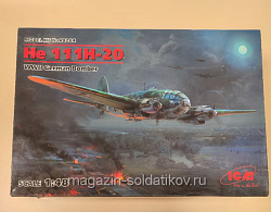 Сборная модель из пластика 48264 He 111H-20, Немецкий бомбардировщик ІІ МВ (1/48) ICM (QM-286) (QM-286)
