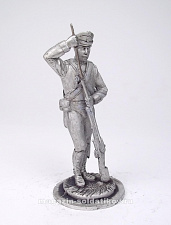 Миниатюра из олова 181 РТ Унтер офицер 21 егерского полка, 54 мм, Ратник - фото
