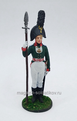 Обер-офицер Орловского мушкетерского полка 1804-08 гг., 54 мм, Soldanir (QF0522) (QF0522)