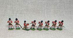 Солдатики из пластика в росписи Шотландская пехота, 1815 год - набор 8 шт., Airfix (Q566-043) (Q566-043)