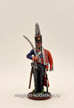 Миниатюра из олова Рядовой Белорусского гусарского полка. 1805-06 год Россия, Студия Большой полк (ИЛ0616.12.02.54) (ИЛ0616.12.02.54)