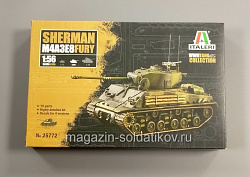 Сборная модель из пластика ИТ M4A3E8 ШЕРМАН «Ярость» (1/56) Italeri (25772) (25772)