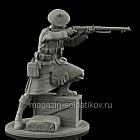 Сборная миниатюра из смолы Шотландский пехотинец 54мм Shot Mini (SCO-1-1-54) (SCO-1-1-54)