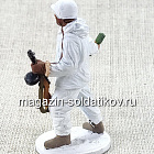 Автоматчик пехоты Красной Армии в зимнем камуфляже, 1941-45 гг., 54 мм (QF0029) (QF0029)