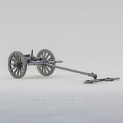 Сборная миниатюра из смолы Артиллерийский передок системы Грибоваля, 28 мм, Аванпост - фото