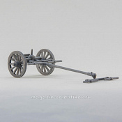 Сборная миниатюра из смолы Артиллерийский передок системы Грибоваля, 28 мм, Аванпост - фото