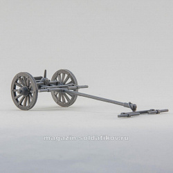Сборная миниатюра из смолы Артиллерийский передок системы Грибоваля, 28 мм, Аванпост