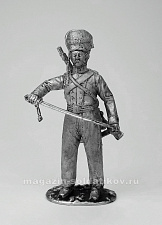 Миниатюра из олова 365 РТ Казак эскадрона Скаржинского, 1812-14 гг. 54 мм, Ратник - фото