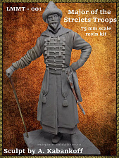 Сборная миниатюра из смолы Major of the Strelets Troops 75 мм, Legion Miniatures - фото