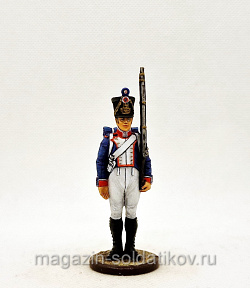 Миниатюра из олова Фузилер 61-го пехотного полка. Франция 1812-14 гг. 54 мм,Студия Большой полк (ИЛ0388.12.03.54) (ИЛ0388.12.03.54)