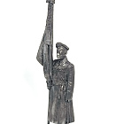Миниатюра из олова Знаменосец-подпрапорщик 195 пех. Оровайского плк, 1916 г. Россия, 75 мм EK Castings (75-24) (75-24)