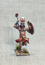 Миниатюра из олова Ацтекский воин, 54 мм, Студия Большой полк - фото