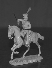 Сборная миниатюра из смолы Гвардейский шеволежер-улан, Неаполь 1812-15 гг., 54 мм, Chronos miniatures - фото