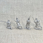 Сборная фигура из металла Рядовые Набор №1 (4 фигуры), 1877-1878 гг. 28 мм, Figures from Leon (L122) (L122)