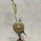 Миниатюра из смолы Восточный воин со знаменем, 1066 г., 54 мм, Студия Большой полк (FIV029.07.14.54) (FIV029.07.14.54 )