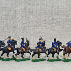 Солдатики из пластика в росписи Французские гусары 1805-15 - набор 7 шт., Italeri (Q566-017) (Q566-017)