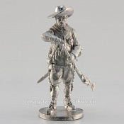 Сборная миниатюра из металла Мушкетёр, 28 мм, Аванпост - фото