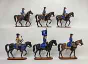 МСПОШ1021 Шведская кавалерия на параде, Армия Карла XII, XVIII век, 1:32