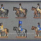 МСПОШ1018 Шведская кавалерия на параде, Армия Карла XII, XVIII век, 1:32