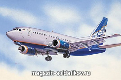 Сборная модель из пластика Среднемагистральный авиалайнер Б 735 (1/144) Восточный экспресс (ЕЕ14420) (ЕЕ14420)