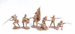 Солдатики из пластика Британская пехота. Война за независимость 1:32 Plastic Platoon