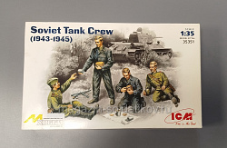 Сборная модель из пластика ICM 35351 Советский танковый экипаж, 1943-1945 1/35 (QM-311) (QM-311)