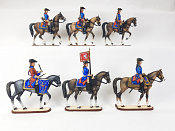 МСПОШ1011 Эстергётландский квалерийский полк на параде, Армия Карла XII, XVIII век, 1:32